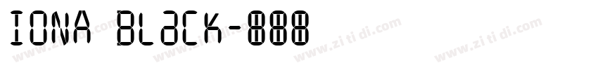 IONA Black字体转换